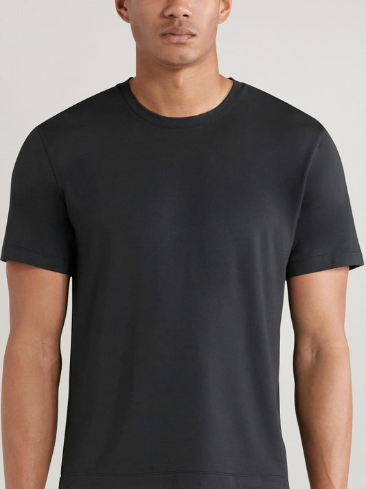 CHÉ Studios Crew Neck T-Shirt with TENCEL™ Fibers in Black Men | Reiss