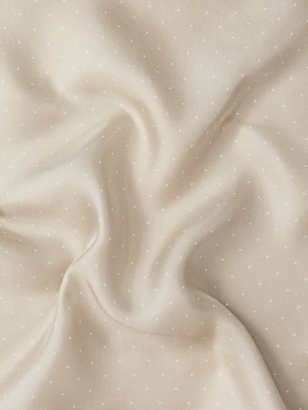 Polka Dot Silk Pocket Square in Stone Men | Reiss