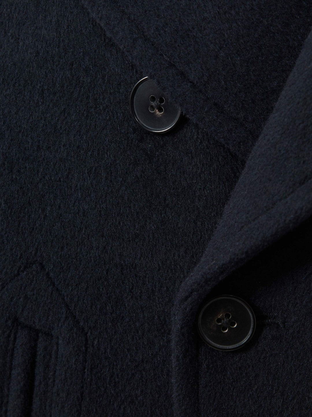9-13 yrs Wool Blend Twill Double Breasted Coat in Navy Children & Baby | Reiss
