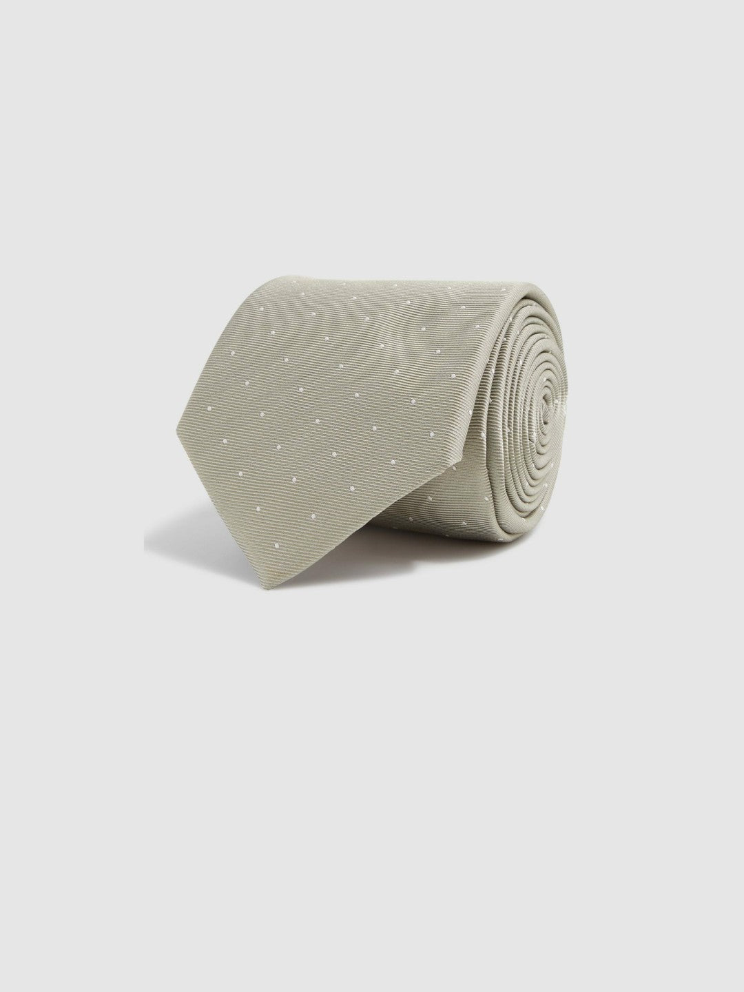 Polka Dot Silk Tie in Champagne Men | Reiss