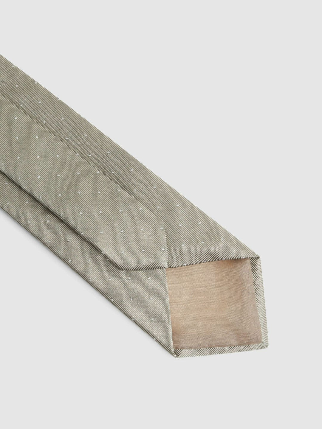 Polka Dot Silk Tie in Champagne Men | Reiss