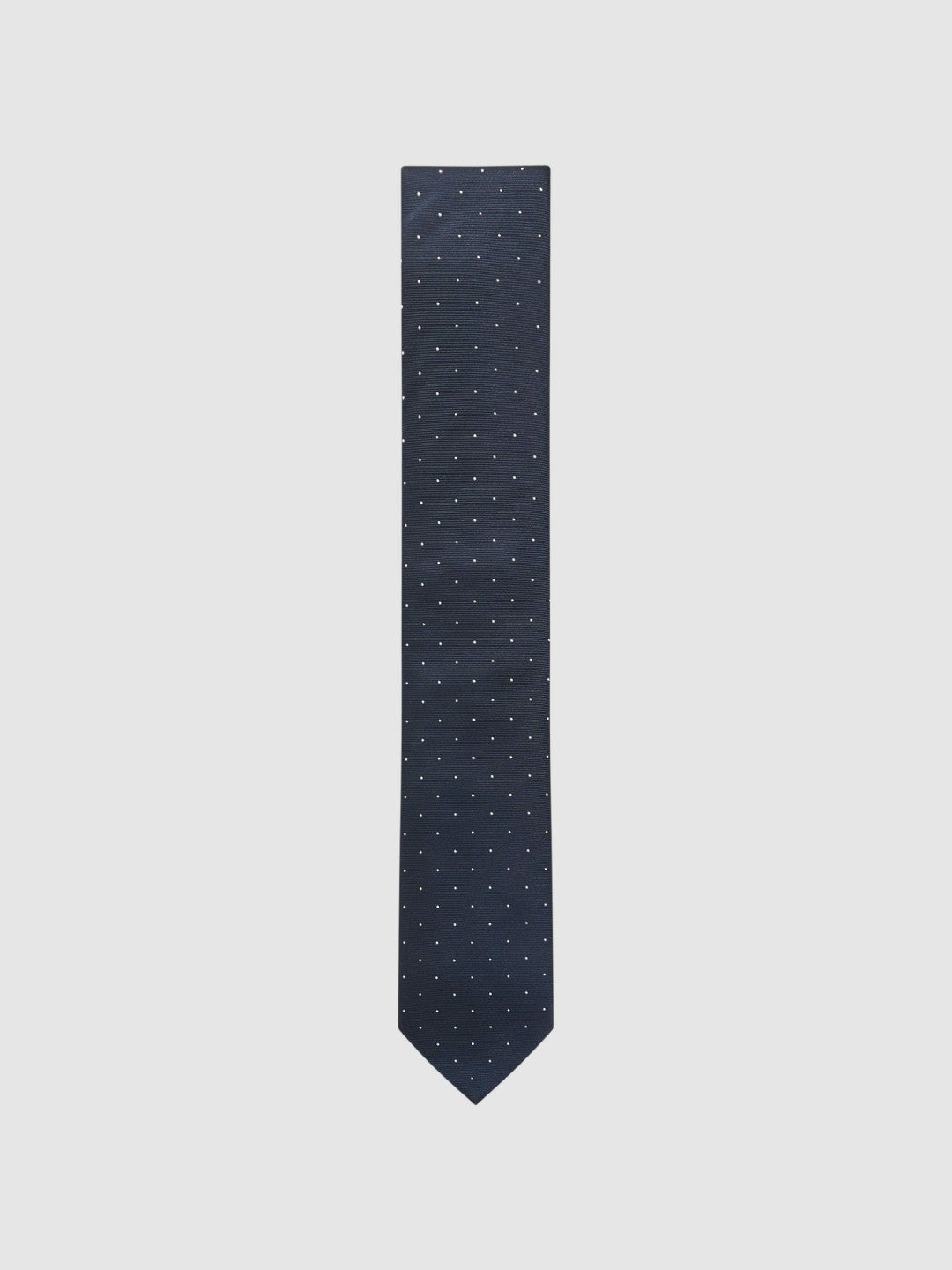 Polka Dot Silk Tie in Navy Men | Reiss