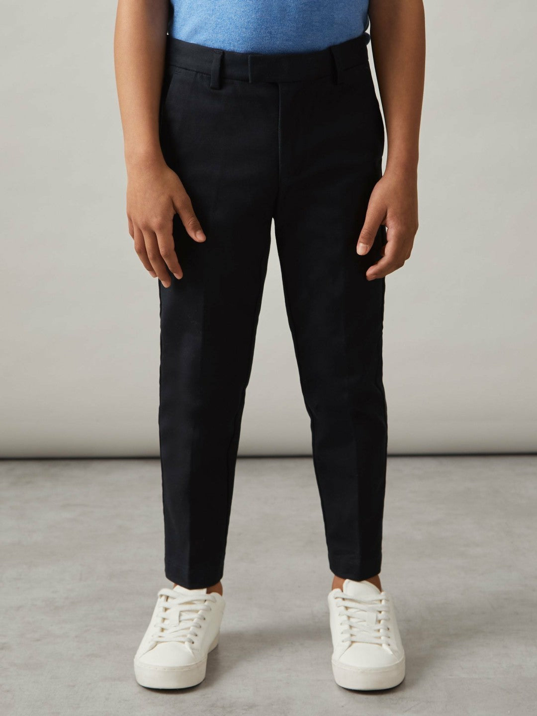 9-13 yrs Slim Fit Tapered Chinos in Navy Children & Baby | Reiss