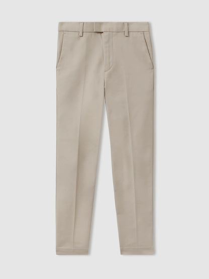 13-14 yrs Slim Fit Tapered Chinos in Stone Children & Baby | Reiss