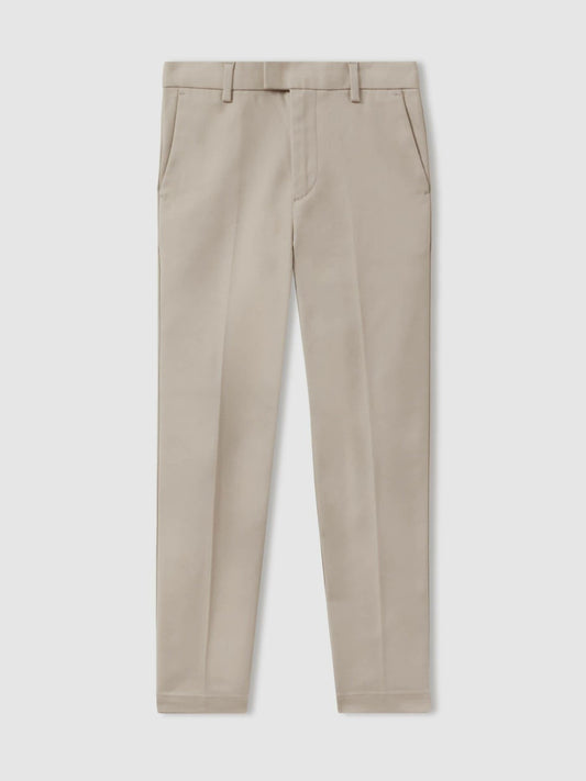 13-14 yrs Slim Fit Tapered Chinos in Stone Children & Baby | Reiss