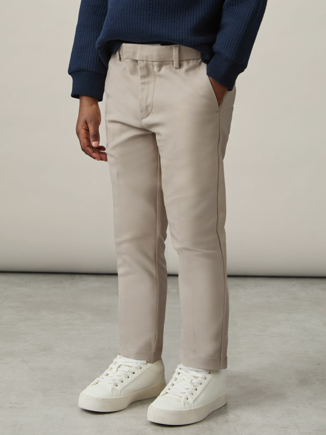13-14 yrs Slim Fit Tapered Chinos in Stone Children & Baby | Reiss