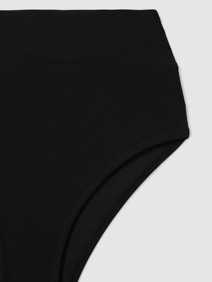 High Rise Bikini Bottoms in Black Women | Reiss