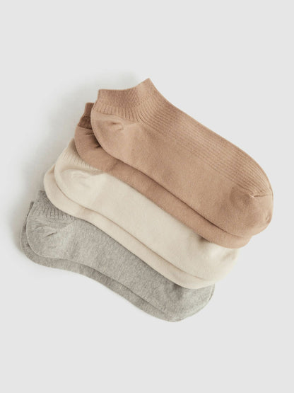 3 Pack of Trainer Socks in Multi Women | Reiss