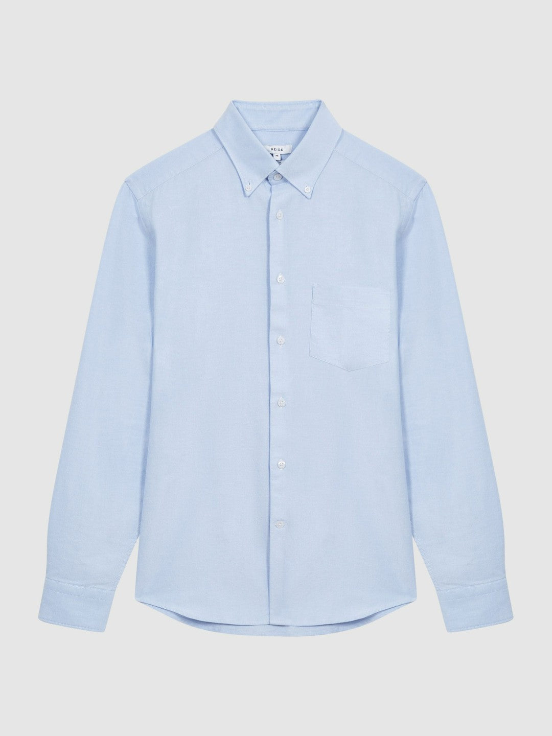Soft Wash Button Down Oxford Shirt in Soft Blue Men | Reiss