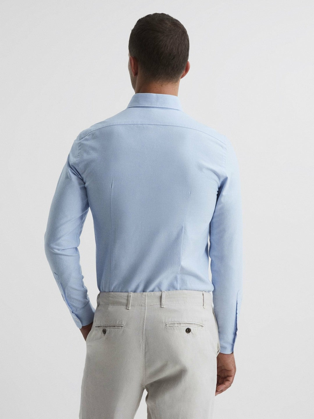 Soft Wash Button Down Oxford Shirt in Soft Blue Men | Reiss