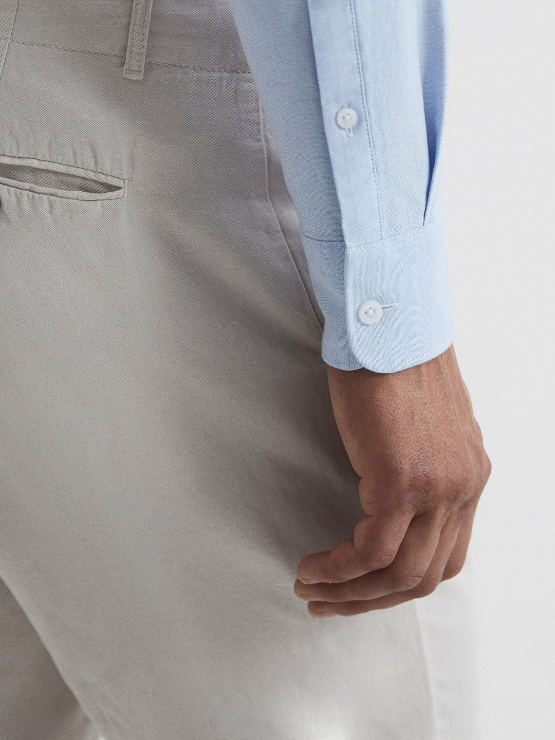 Soft Wash Button Down Oxford Shirt in Soft Blue Men | Reiss