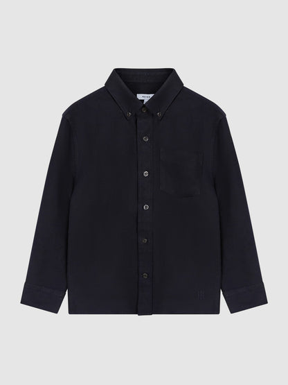 Junior Button Down Oxford Shirt in Navy Children & Baby | Reiss