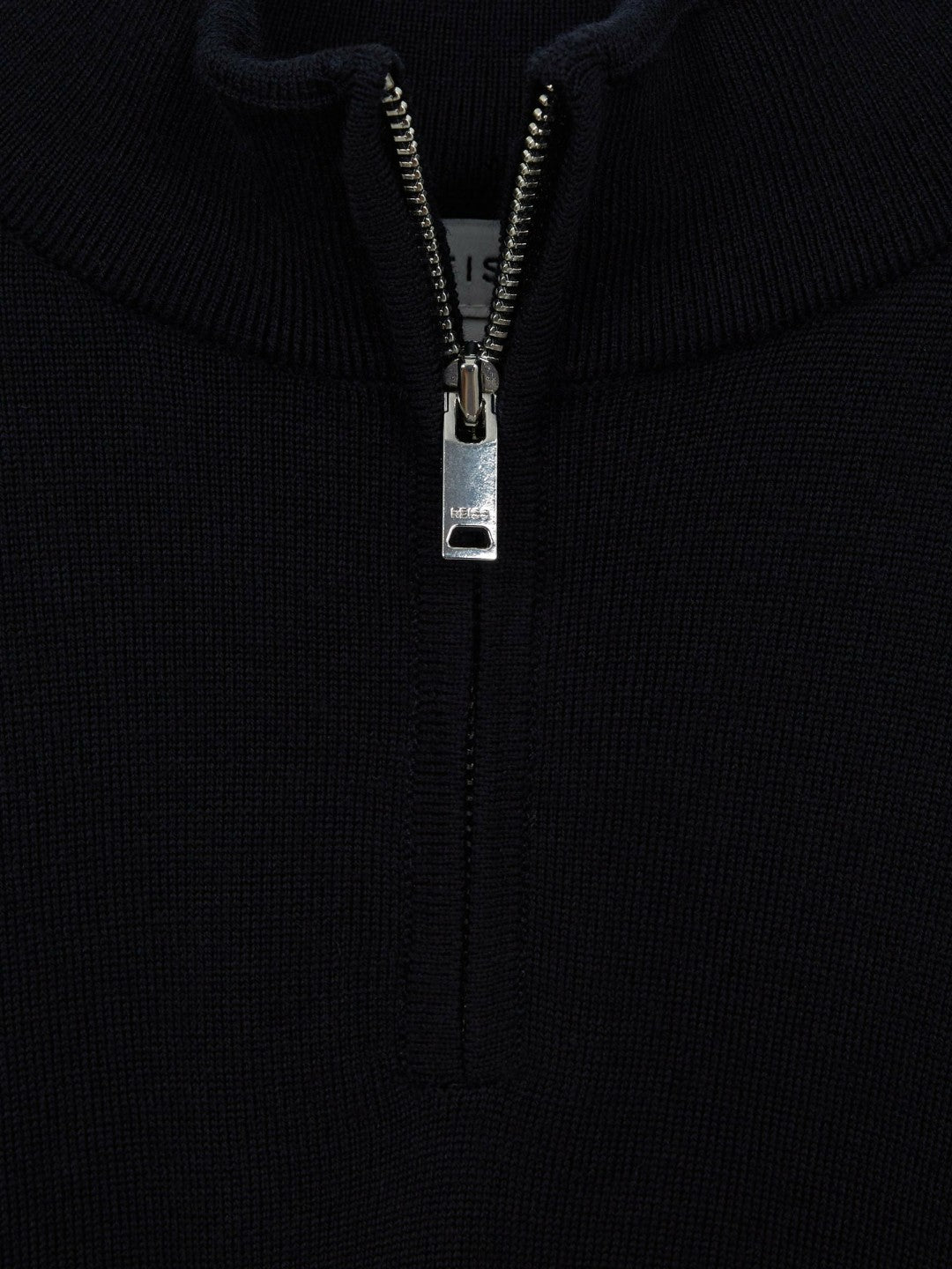 4-9 yrs Merino Wool Zip-Neck Jumper in Navy Children & Baby | Reiss