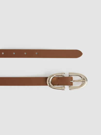 Horseshoe Belt in Tan Women | Reiss