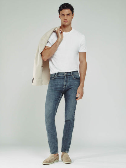 Skinny-Fit Jeans in Washed Indigo Grey Cast Men | Reiss
