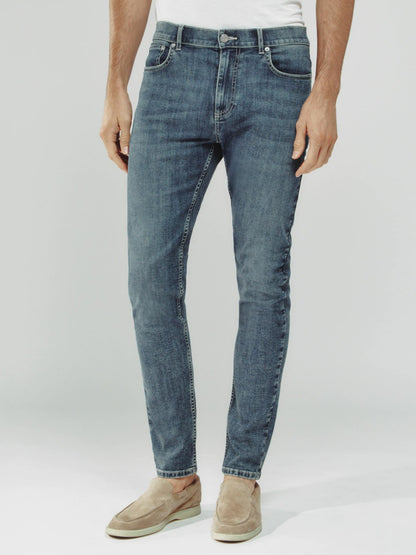 Skinny-Fit Jeans in Washed Indigo Grey Cast Men | Reiss