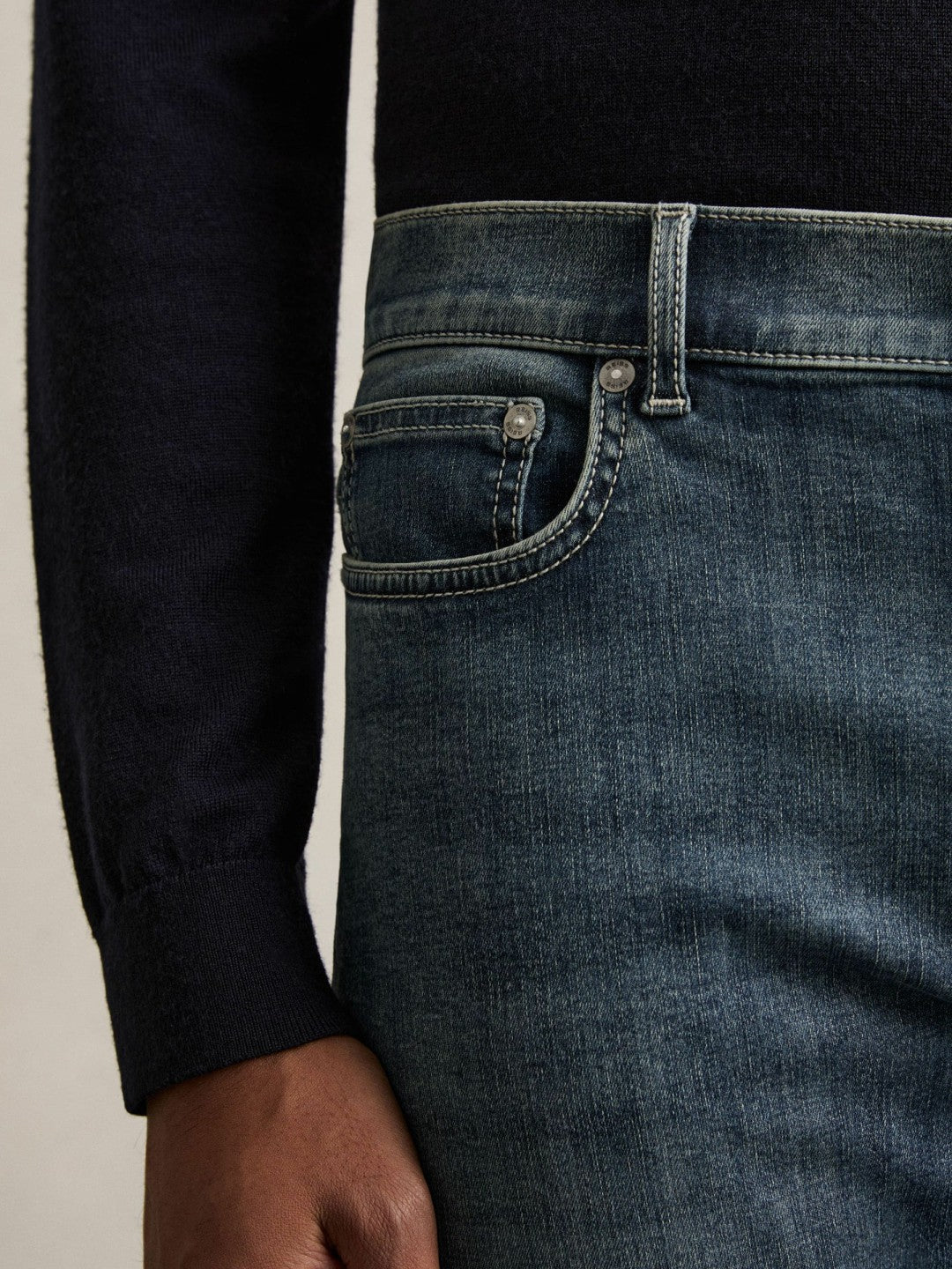 Skinny-Fit Jeans in Washed Indigo Grey Cast Men | Reiss