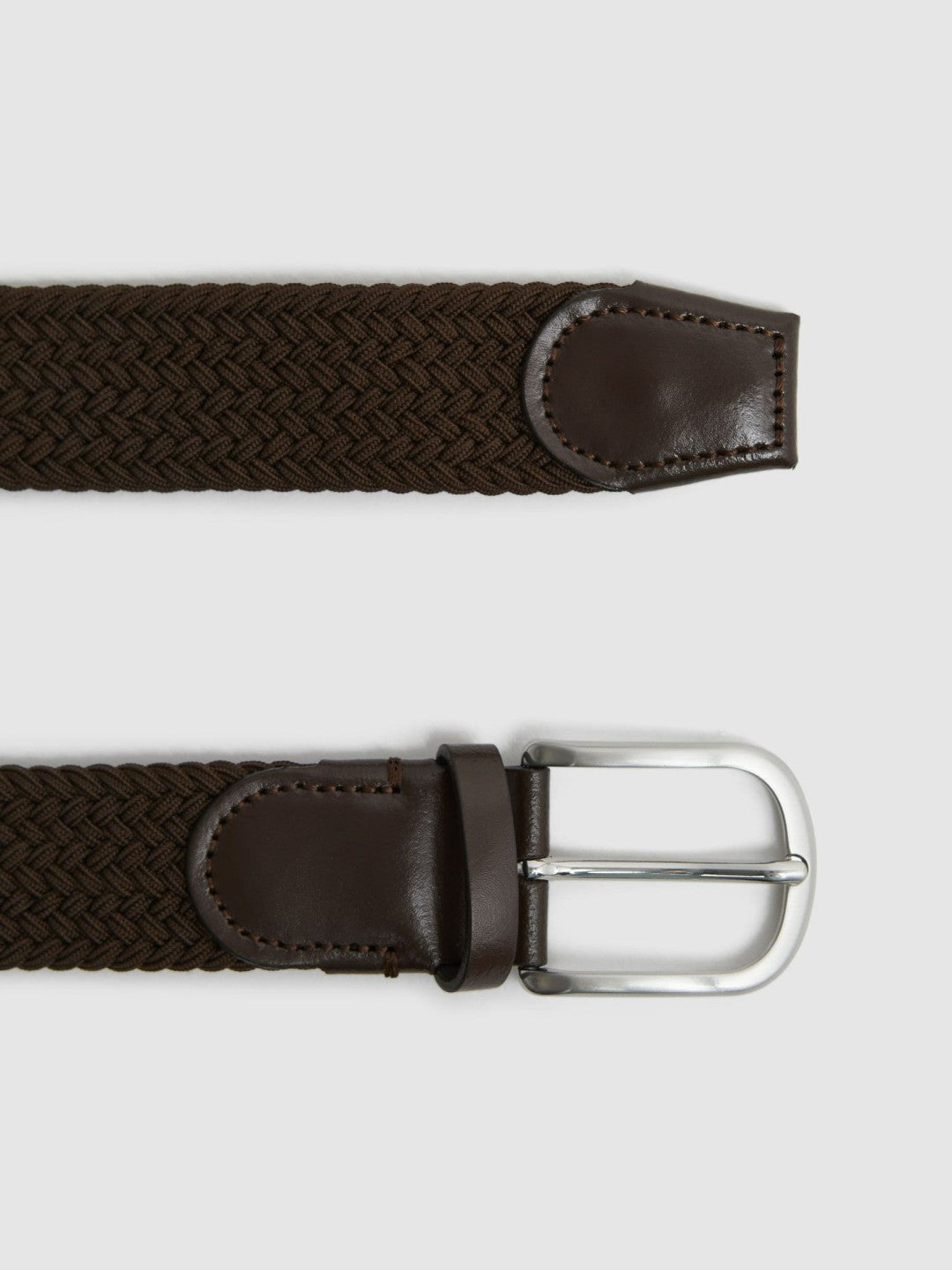 Woven Belt in Dark Brown Men | Reiss