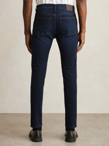Skinny-Fit Jeans in Washed Dark Indigo Men | Reiss