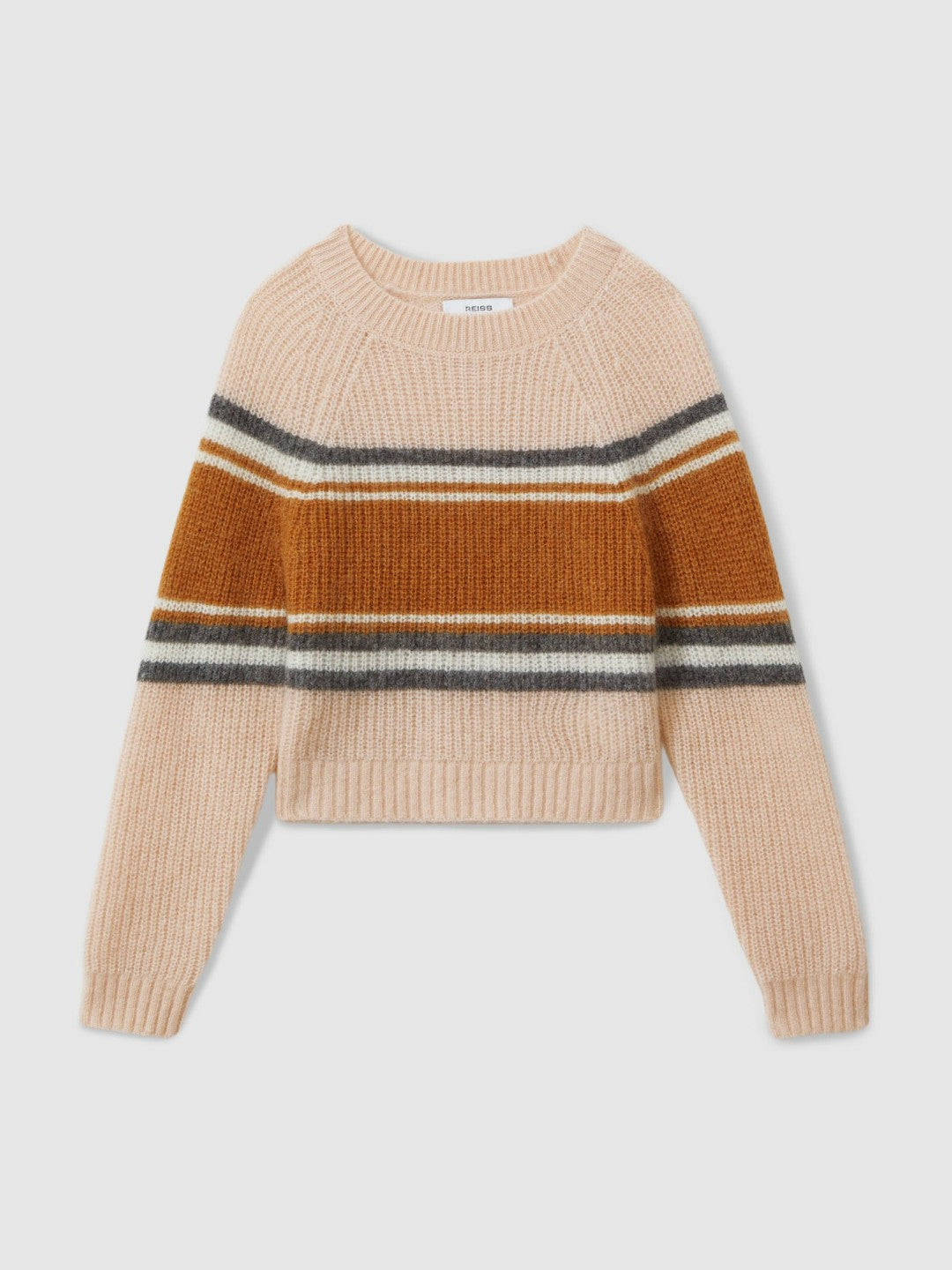 Colourblock Striped Jumper in Pink Children & Baby | Reiss