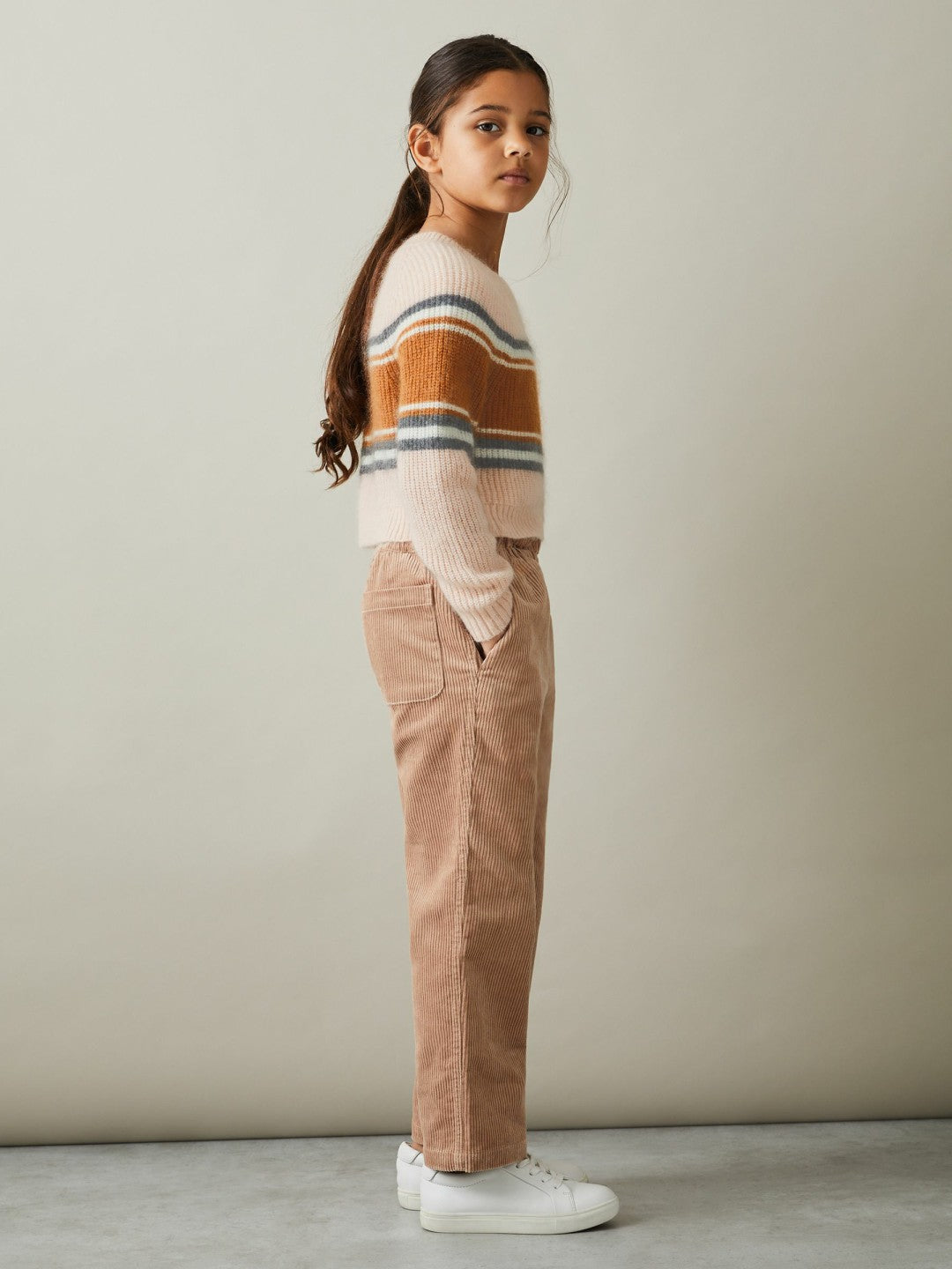 Colourblock Striped Jumper in Pink Children & Baby | Reiss