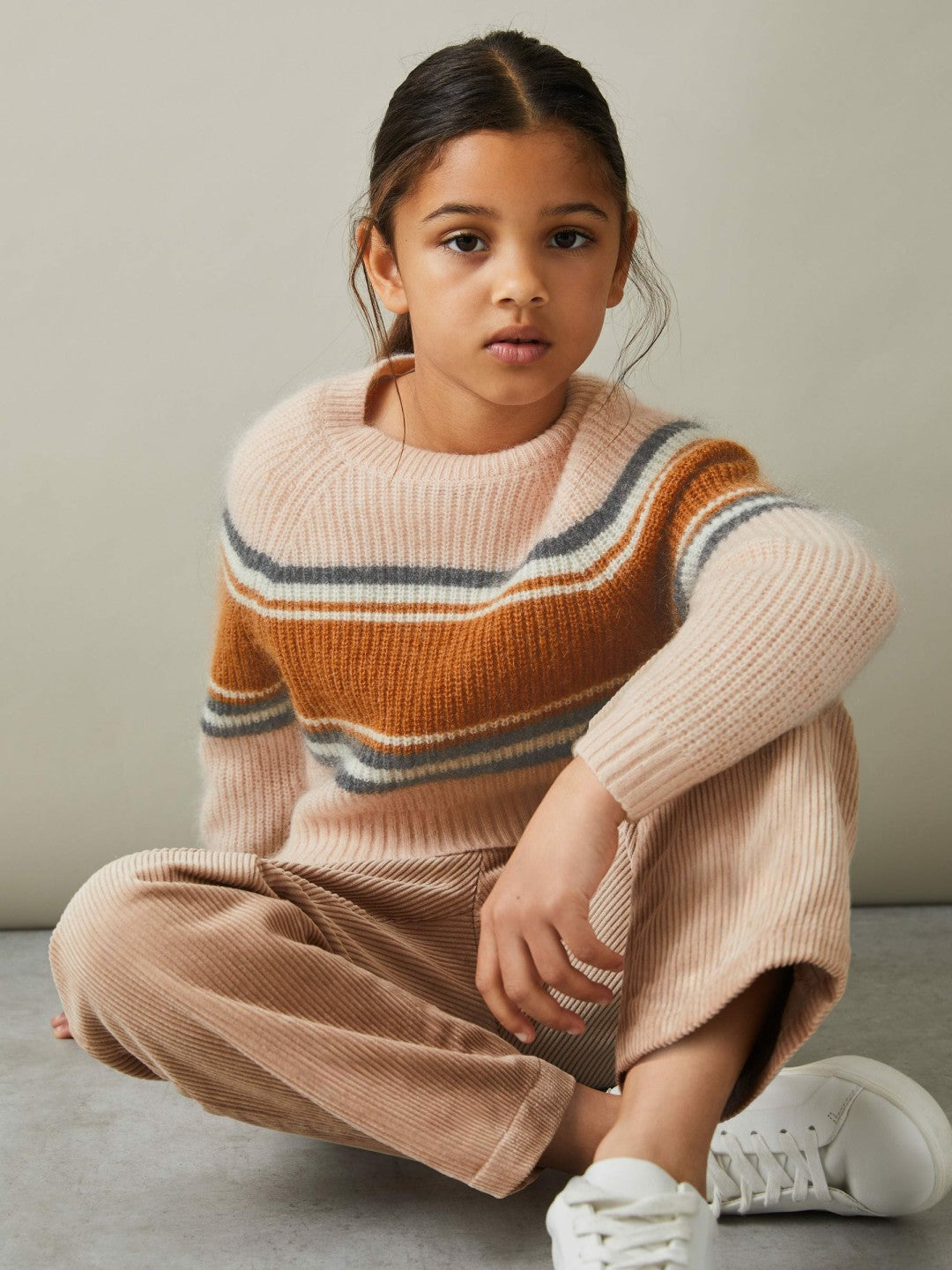 Colourblock Striped Jumper in Pink Children & Baby | Reiss
