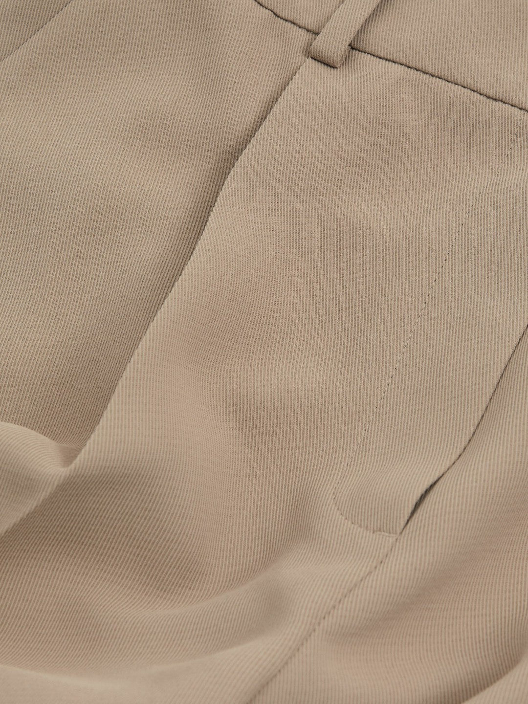 Half-Elasticated Wide Leg Trousers in Mink Neutral Women | Reiss