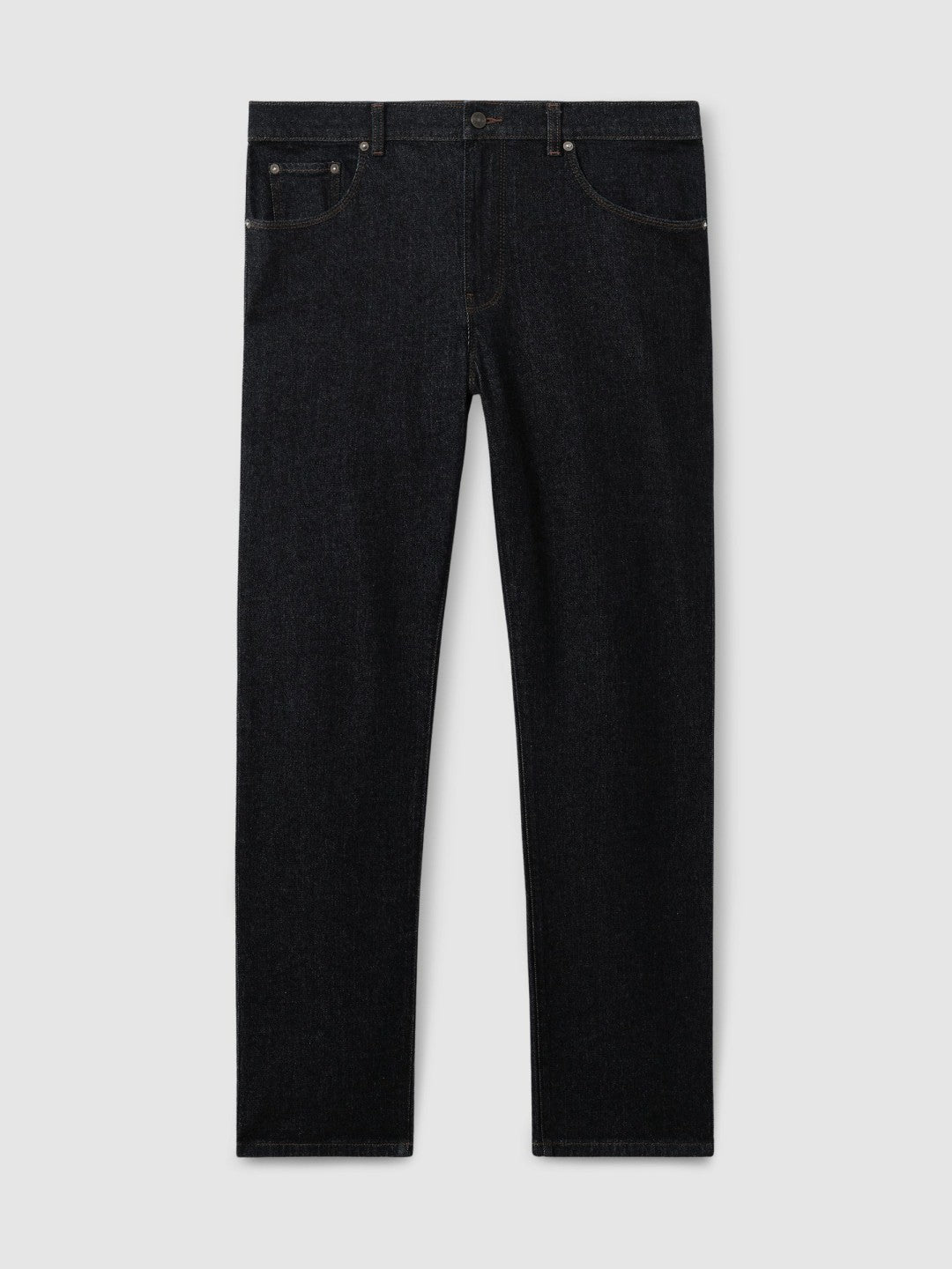 Straight-Leg Jeans in Raw Indigo Men | Reiss