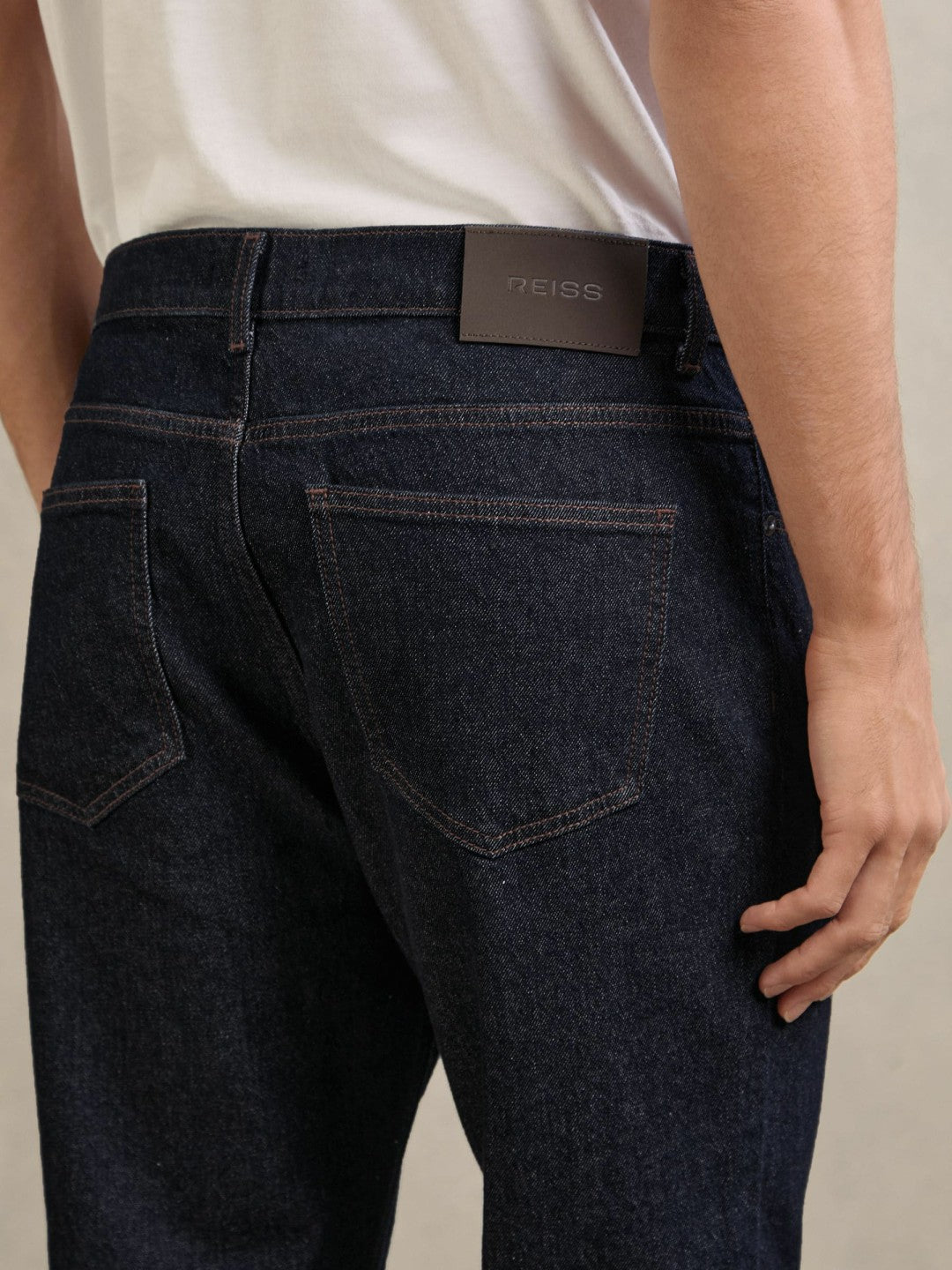 Straight-Leg Jeans in Raw Indigo Men | Reiss