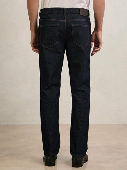 Straight-Leg Jeans in Raw Indigo Men | Reiss