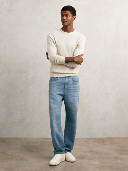 Loose-Fit Jeans in Light Blue Wash Men | Reiss