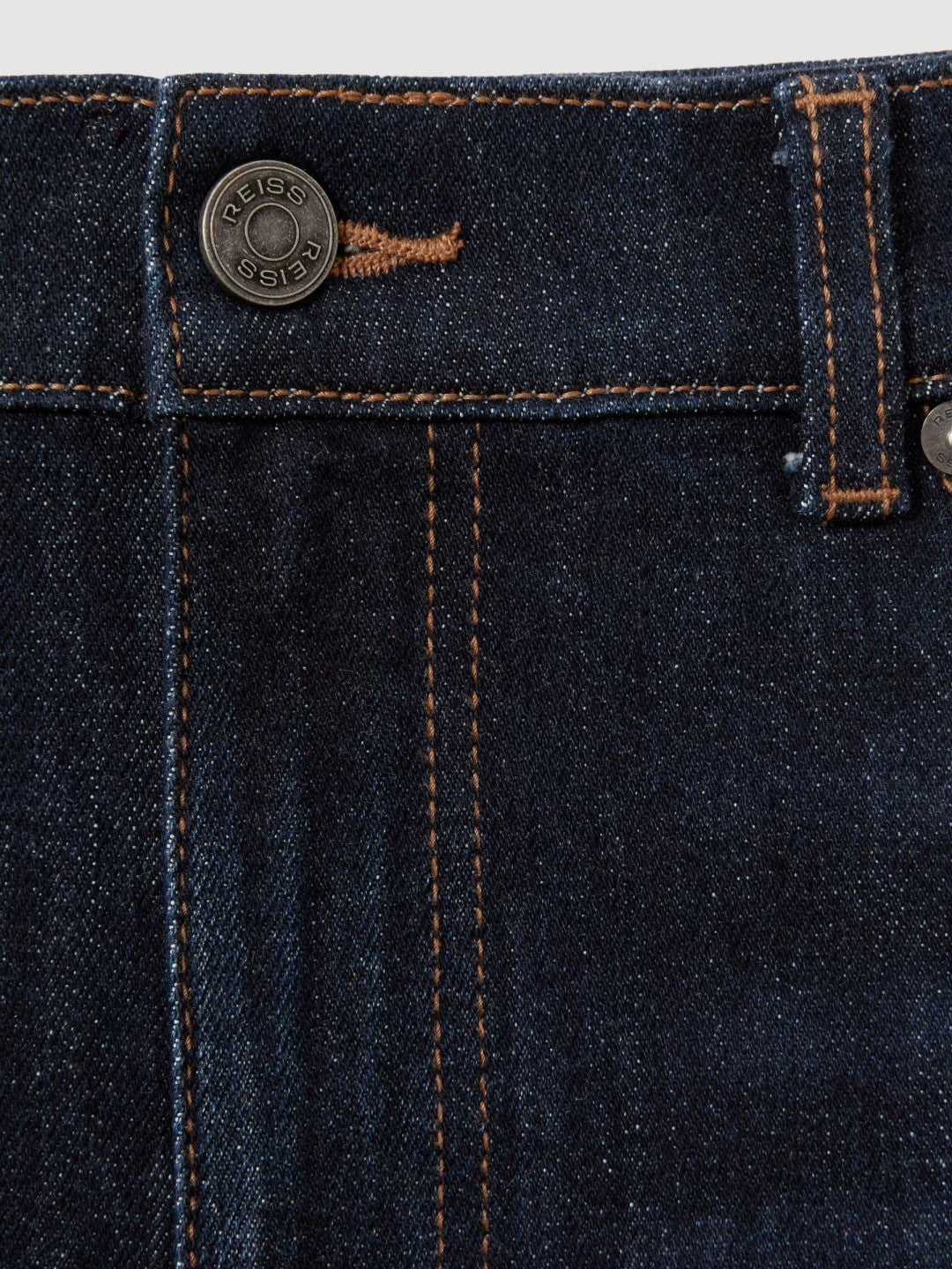 Cotton-Stretch Slim-Fit Jeans in Indigo Blue Wash Men | Reiss