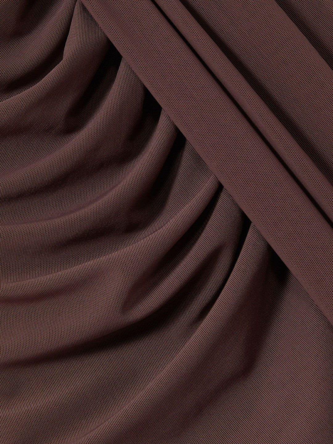 Sheer Ruched Maxi Dress in Taupe Women | Reiss