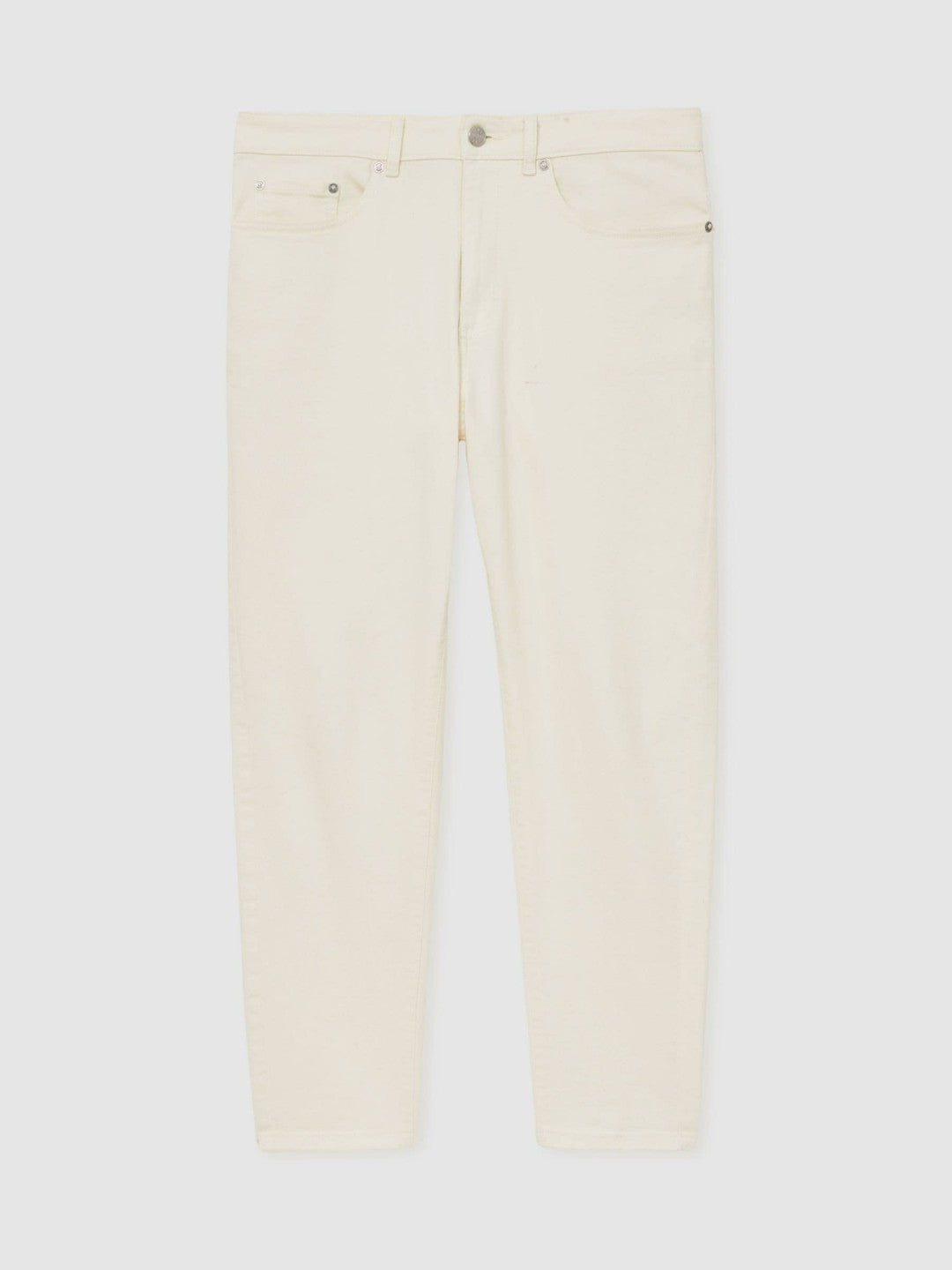 Relaxed-Fit Cropped Jeans in White Men | Reiss