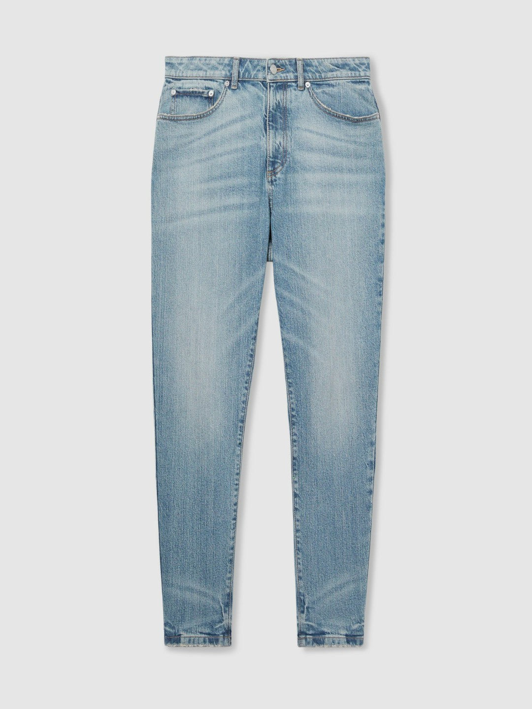 Relaxed-Fit Cropped Jeans in Light Blue Wash Men | Reiss