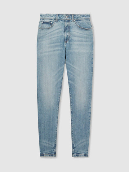 Relaxed-Fit Cropped Jeans in Light Blue Wash Men | Reiss
