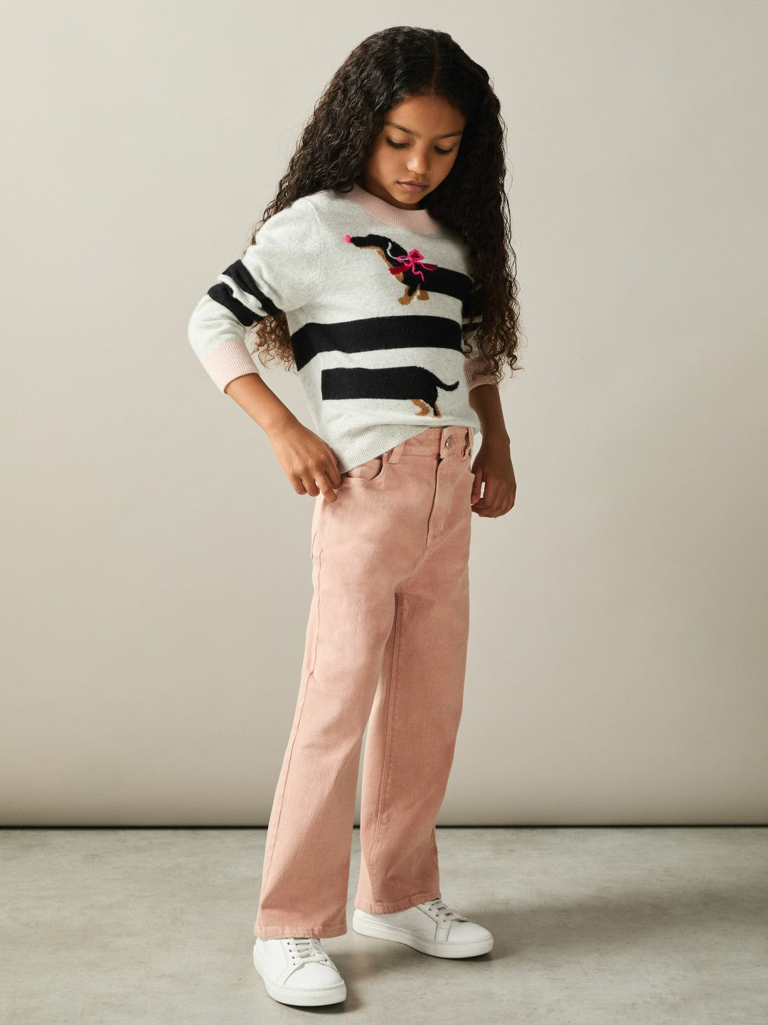 13-14 yrs Wide-Leg Jeans in Pink Children & Baby | Reiss