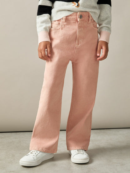 9-13 yrs Wide-Leg Jeans in Pink Children & Baby | Reiss