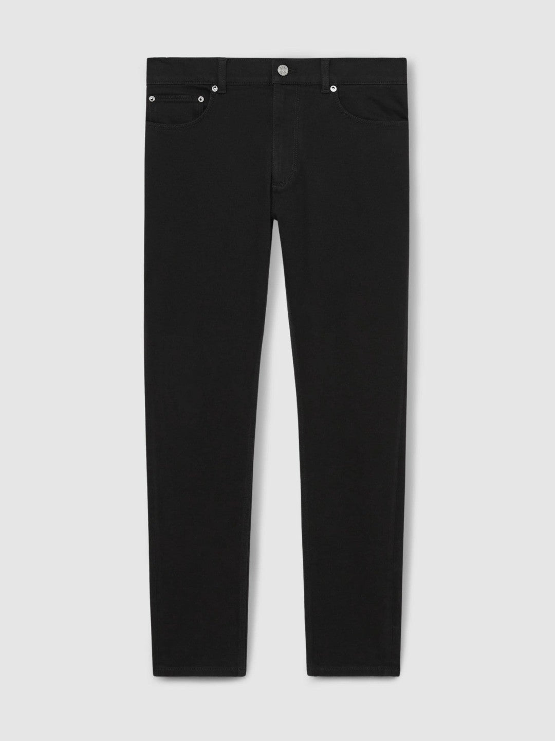 Cotton-Stretch Slim-Fit Jeans in Stay Black Men | Reiss