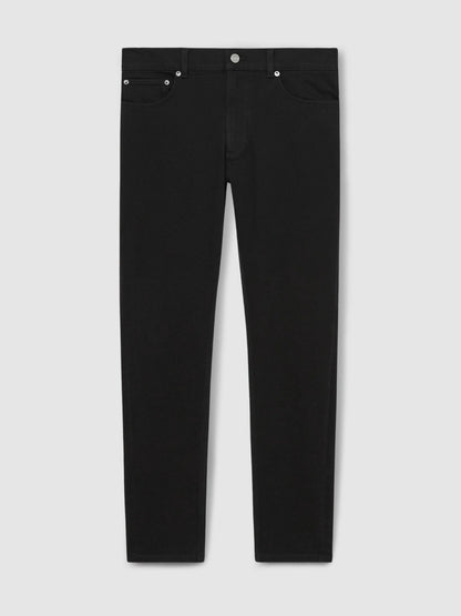 Cotton-Stretch Slim-Fit Jeans in Stay Black Men | Reiss