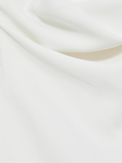 13-14 yrs High-Neck Drape Back Dress in Ivory Children & Baby | Reiss