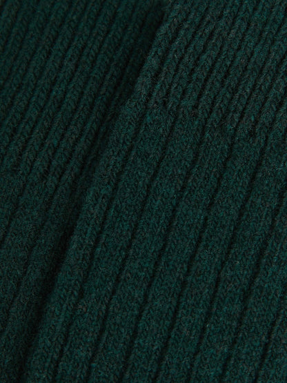 Ribbed Socks With Wool And Cashmere in Forest Green Men | Reiss