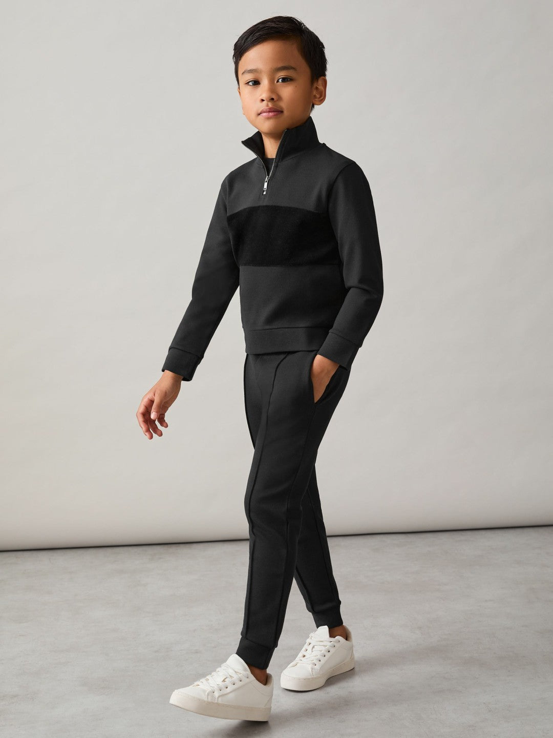 9-13 yrs Relaxed Drawstring Joggers in Black Children & Baby | Reiss