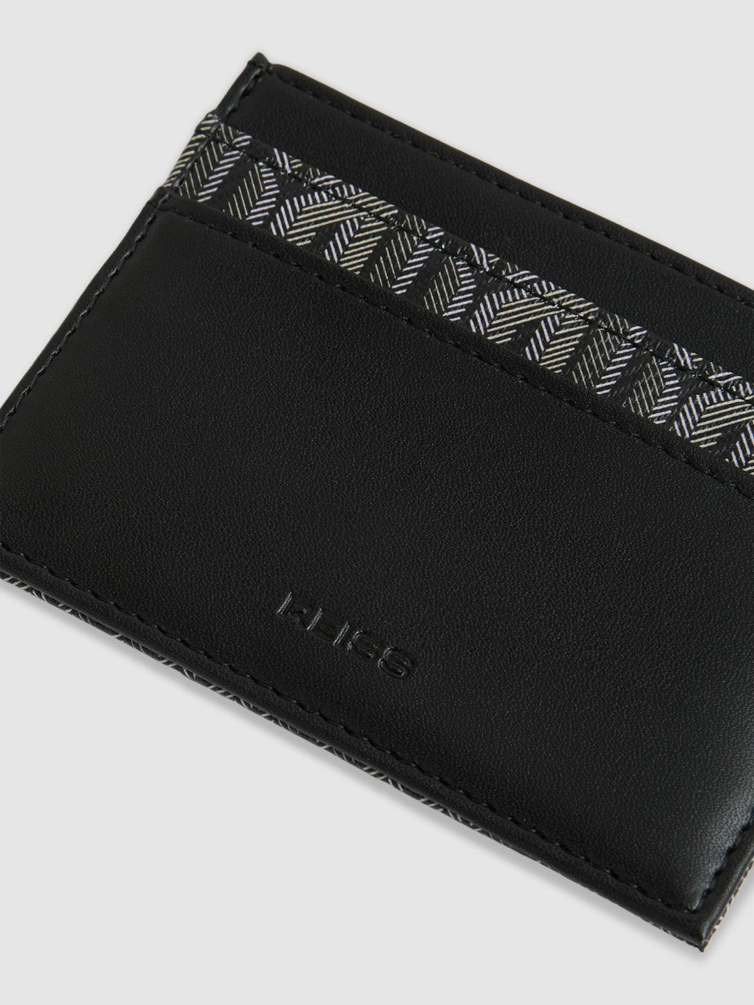 Monogram Canvas Card Holder in Black Men | Reiss