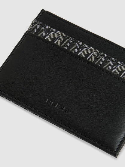 Monogram Canvas Card Holder in Black Men | Reiss