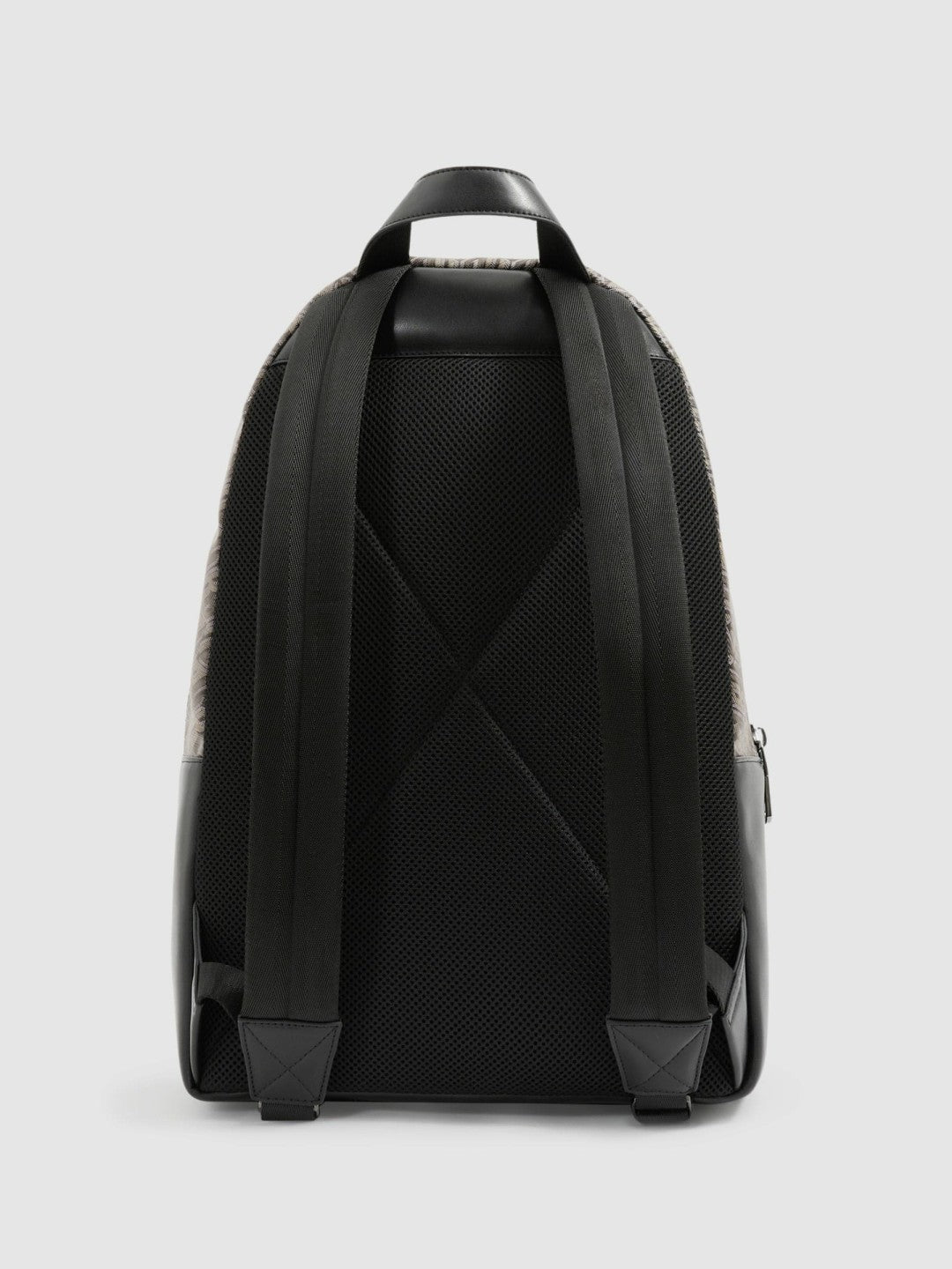 Monogram-Print Coated-Canvas Backpack in Grey Multi Men | Reiss