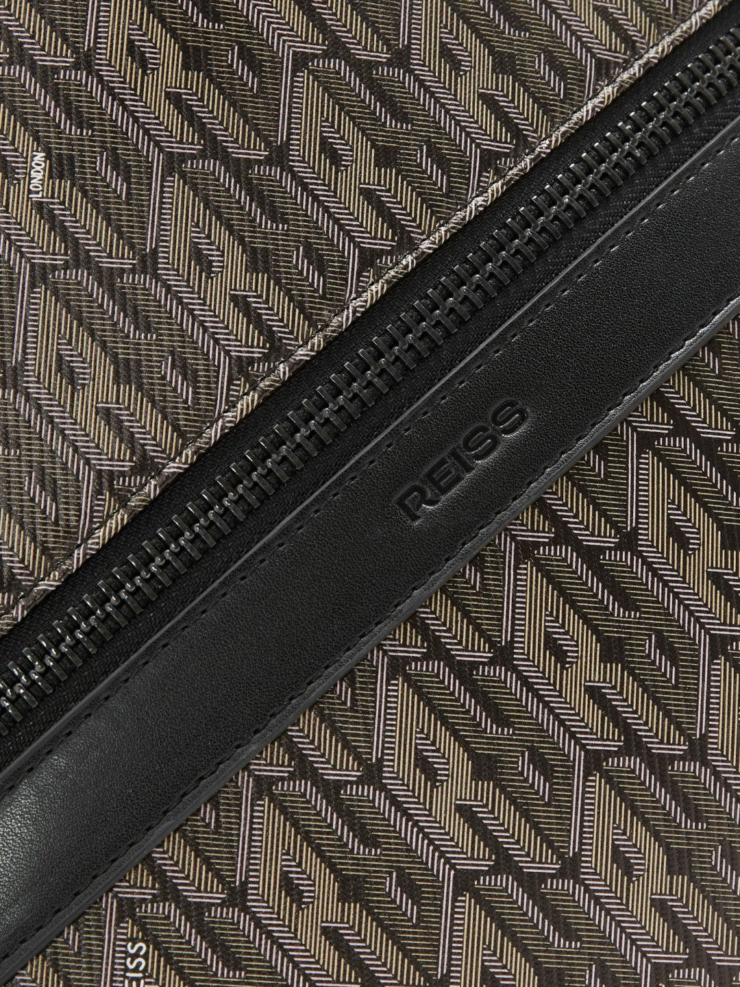 Monogram-Print Coated-Canvas Backpack in Grey Multi Men | Reiss