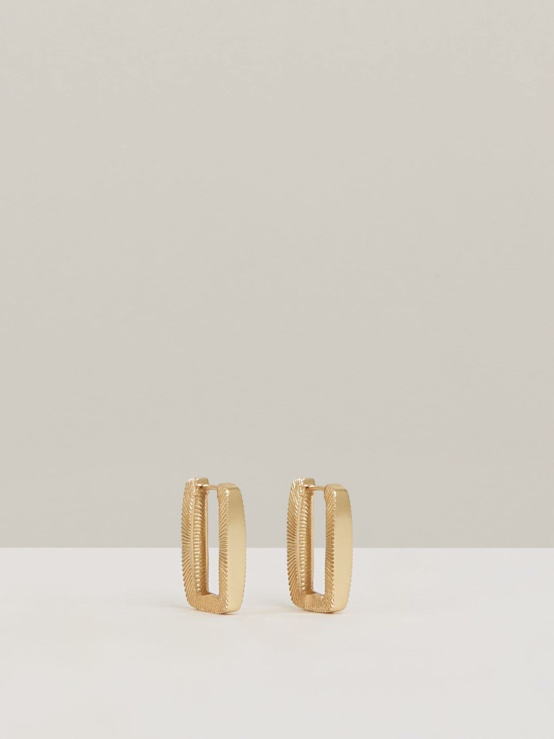 Geometric Hoop Earrings in Gold Tone Women | Reiss