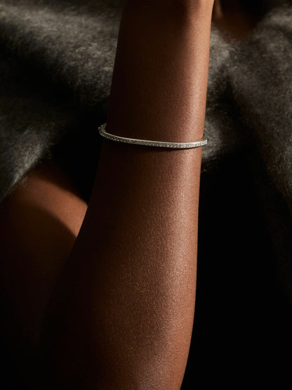 Hinged Crystal Cuff in Silver Women | Reiss