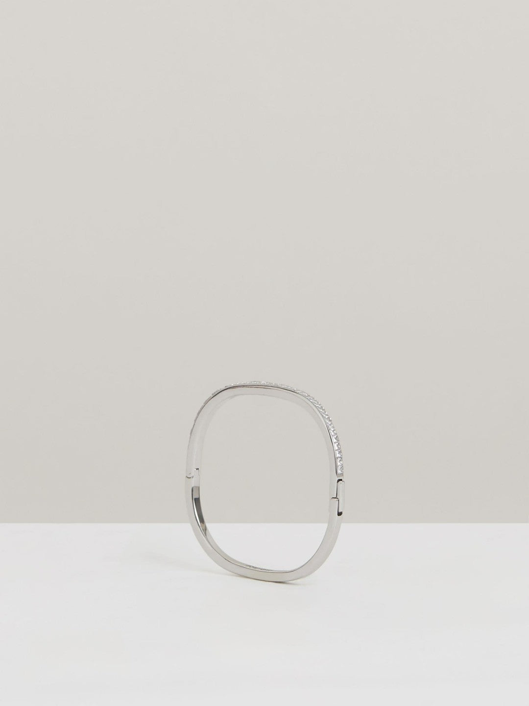 Hinged Crystal Cuff in Silver Women | Reiss